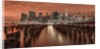 Manhattan skyline with groynes by Assaf Frank